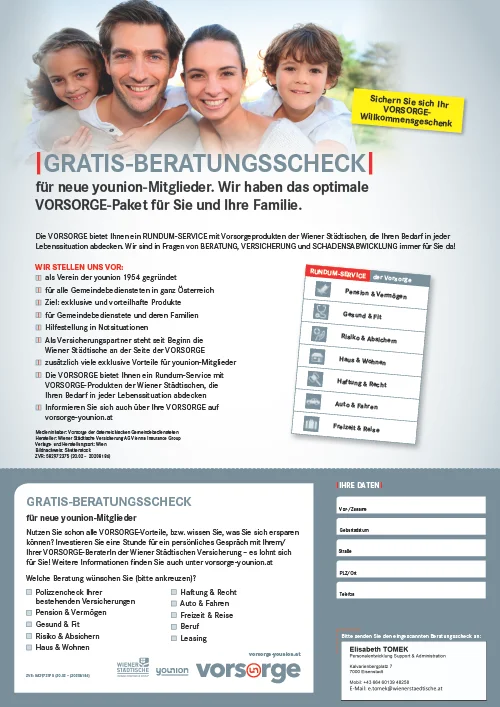 VORSORGE younion Beratungscheck